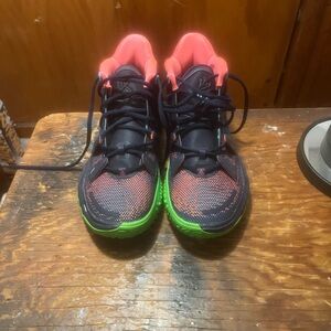 Nike Kids' Black and Pink Sneakers